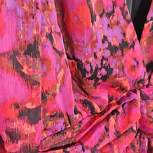 NWT Steve Madden Azura Floral Blouse Sz Small - Picture 5 of 10